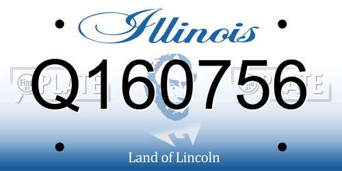 Q160756 Illinois License Plate