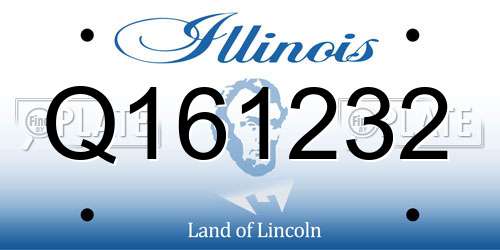 Q161232 Illinois License Plate