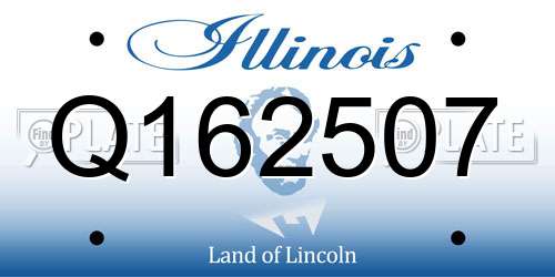 Q162507 Illinois License Plate