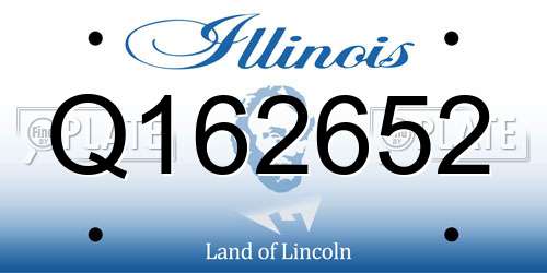 Q162652 Illinois License Plate