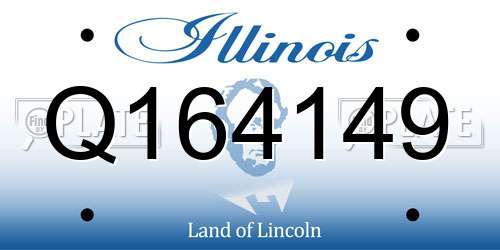 Q164149 Illinois License Plate