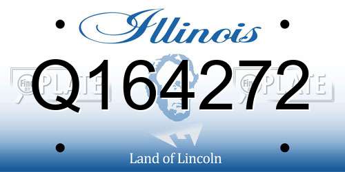 Q164272 Illinois License Plate