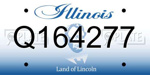 Q164277 Illinois License Plate