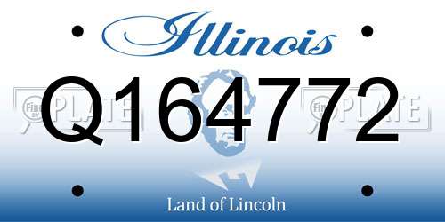 Q164772 Illinois License Plate