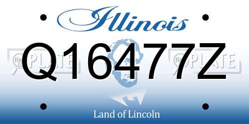 Q16477Z Illinois License Plate