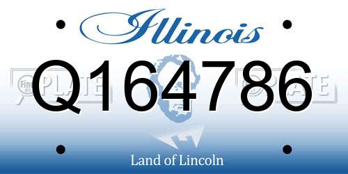Q164786 Illinois License Plate
