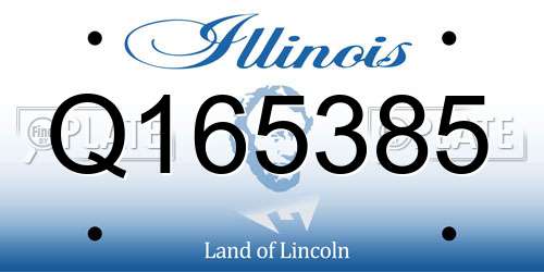 Q165385 Illinois License Plate