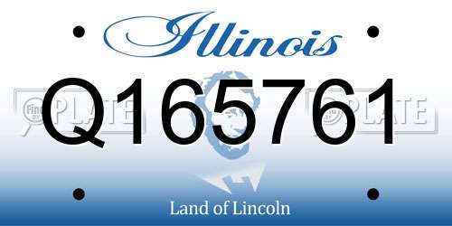 Q165761 Illinois License Plate