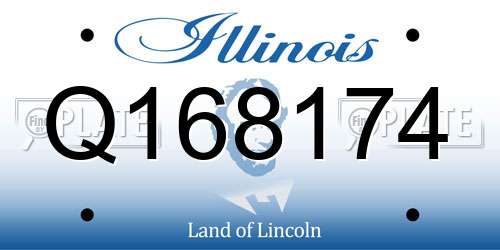 Q168174 Illinois License Plate