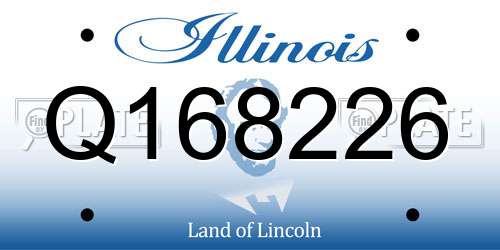 Q168226 Illinois License Plate