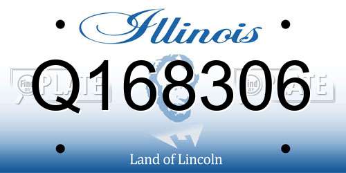 Q168306 Illinois License Plate