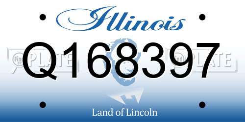 Q168397 Illinois License Plate