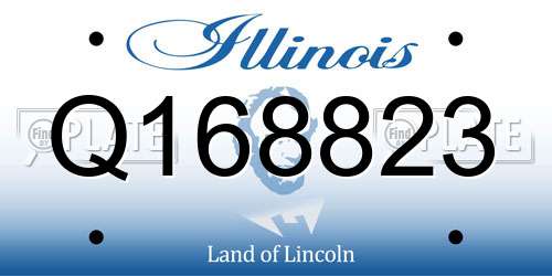 Q168823 Illinois License Plate