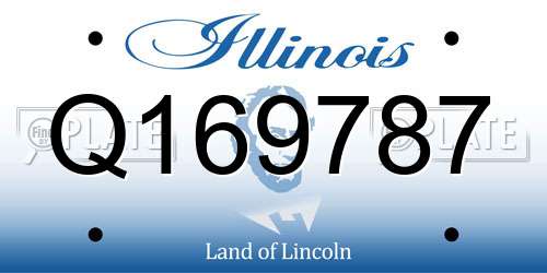 Q169787 Illinois License Plate