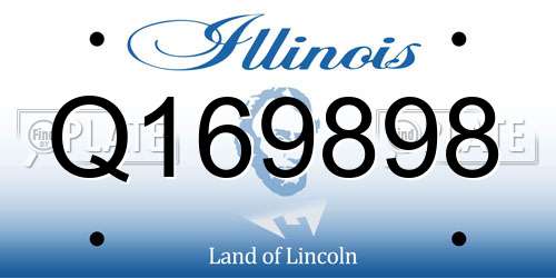 Q169898 Illinois License Plate