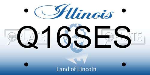 Q16SES Illinois License Plate