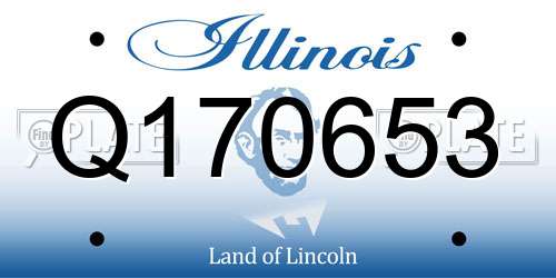 Q170653 Illinois License Plate