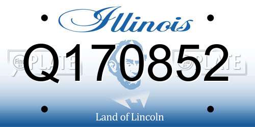 Q170852 Illinois License Plate