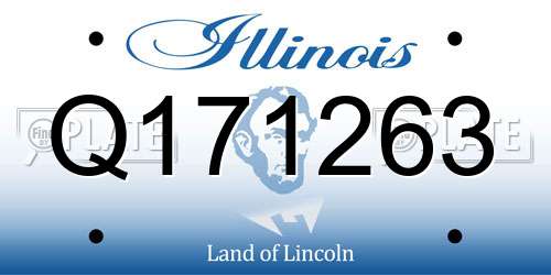 Q171263 Illinois License Plate