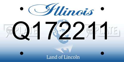 Q172211 Illinois License Plate