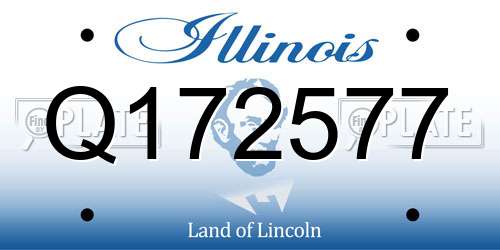 Q172577 Illinois License Plate