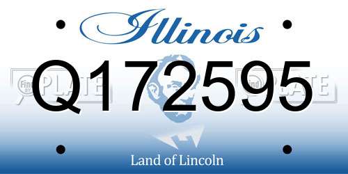 Q172595 Illinois License Plate