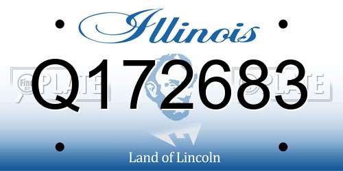 Q172683 Illinois License Plate