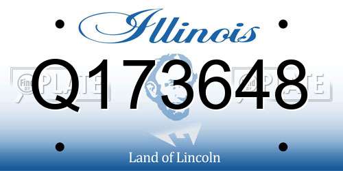 Q173648 Illinois License Plate