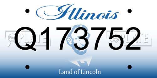 Q173752 Illinois License Plate