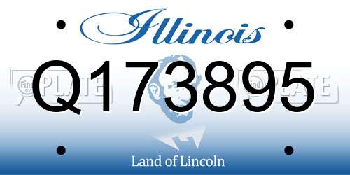 Q173895 Illinois License Plate