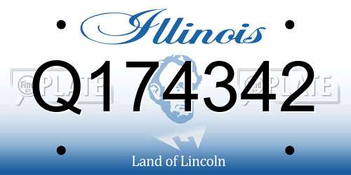 Q174342 Illinois License Plate