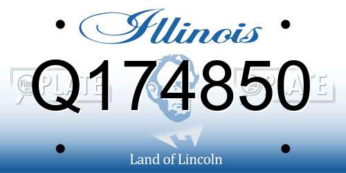Q174850 Illinois License Plate