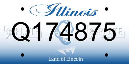 Q174875 Illinois License Plate