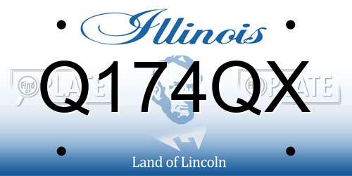 Q174QX Illinois License Plate