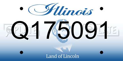 Q175091 Illinois License Plate