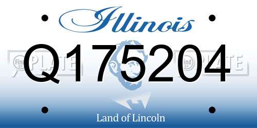 Q175204 Illinois License Plate