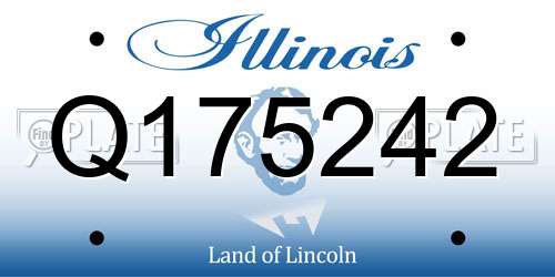 Q175242 Illinois License Plate