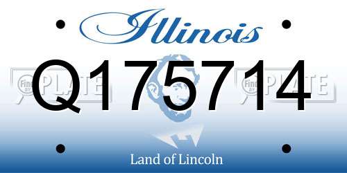 Q175714 Illinois License Plate