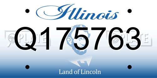 Q175763 Illinois License Plate