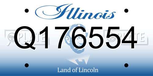 Q176554 Illinois License Plate