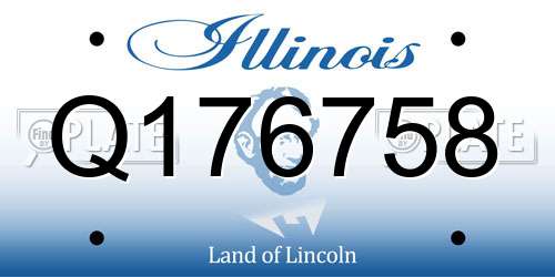 Q176758 Illinois License Plate