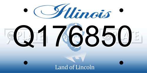 Q176850 Illinois License Plate