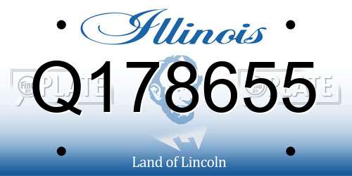 Q178655 Illinois License Plate