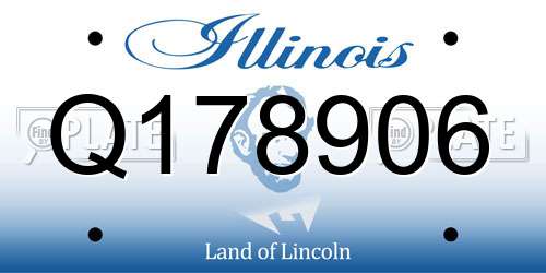 Q178906 Illinois License Plate