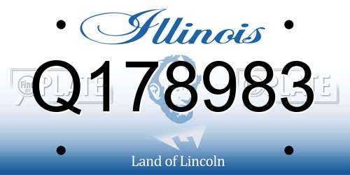 Q178983 Illinois License Plate