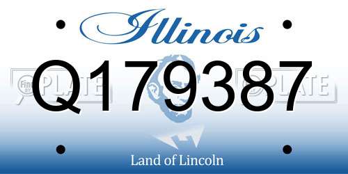 Q179387 Illinois License Plate
