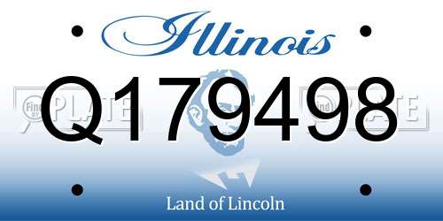 Q179498 Illinois License Plate
