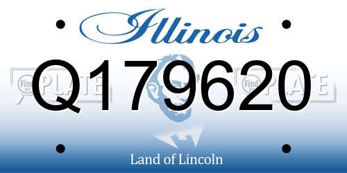 Q179620 Illinois License Plate