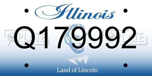 Q179992 Illinois License Plate