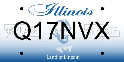 Q17NVX Illinois License Plate